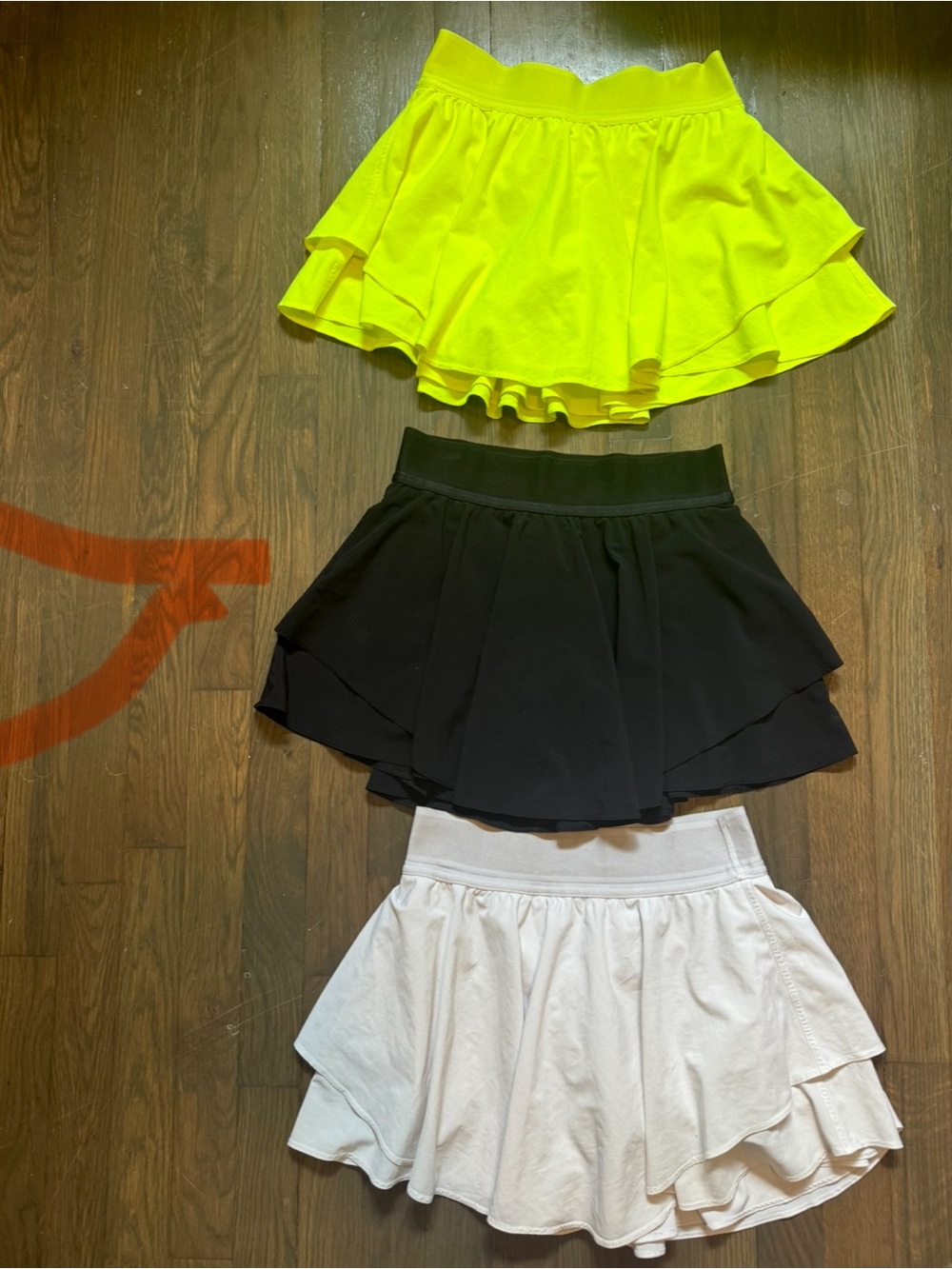 Black Lululemon Court Rival Skirt